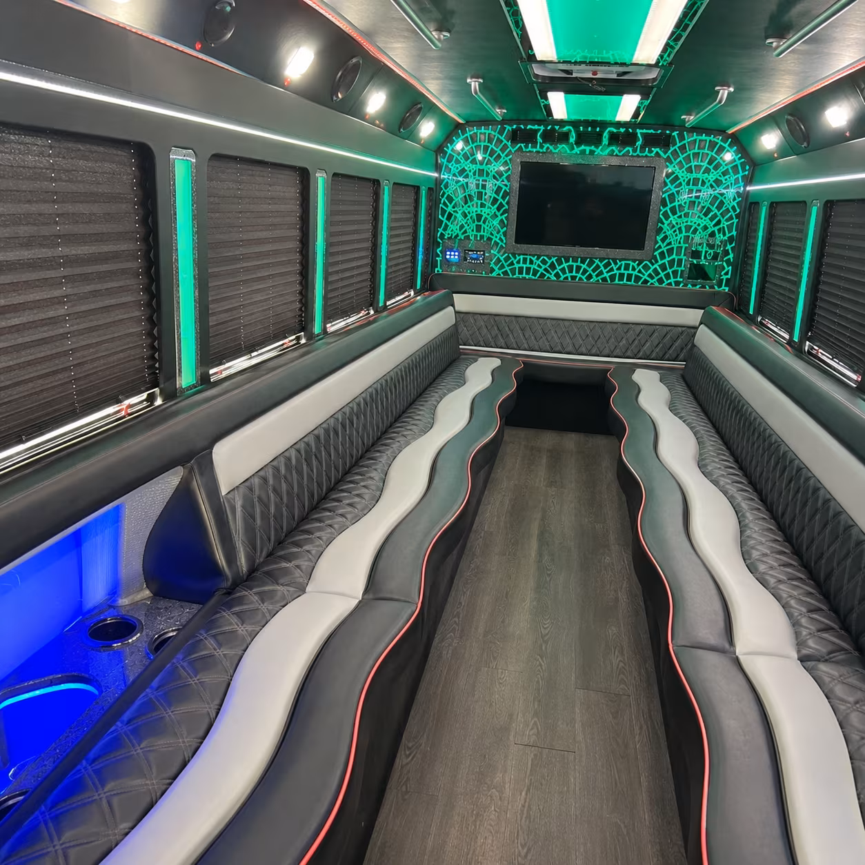 party buses for bridal party pickups and pre wedding celebrations in pittsburg